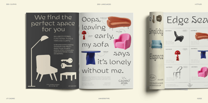 UT Cadiro Font Poster 3