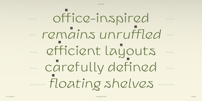 UT Cadiro Font Poster 5