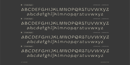 UT Cadiro Font Poster 11