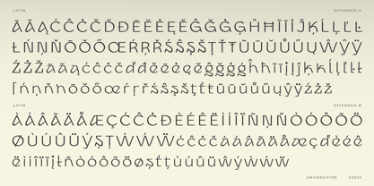 UT Cadiro Font Poster 8