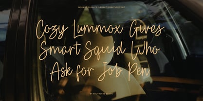 Moraine Parnley Font Poster 2
