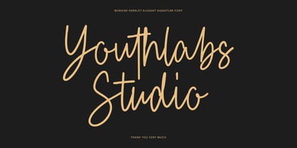 Moraine Parnley Font Poster 12