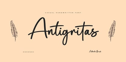Antigritas Font Poster 1