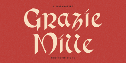 Synthetic Stone Font Poster 10