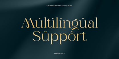 Maroon Font Poster 12
