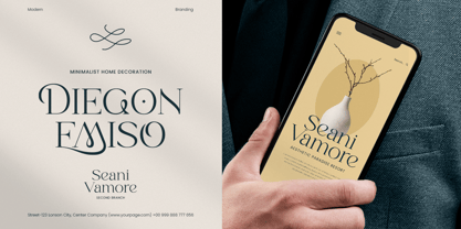Maroon Font Poster 9