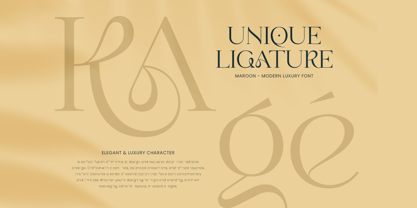 Maroon Font Poster 14