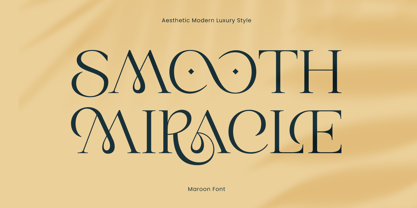 Maroon Font Poster 6