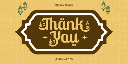 Ruhia Arabic Font Poster 9
