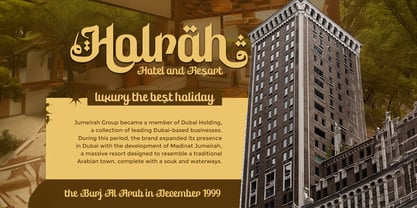 Ruhia Arabic Font Poster 8