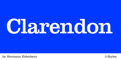Clarendon Font Poster 1