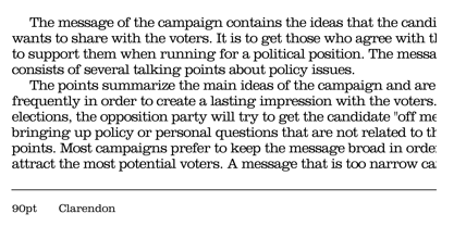 Clarendon Font Poster 3