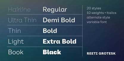 Reeti Font Poster 12