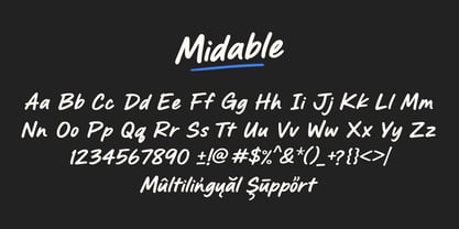 Midable Font Poster 11