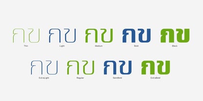 Yuenyong Loopless Font Poster 5