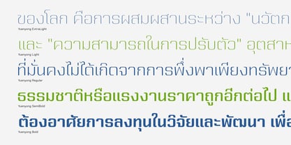 Yuenyong Loopless Font Poster 3