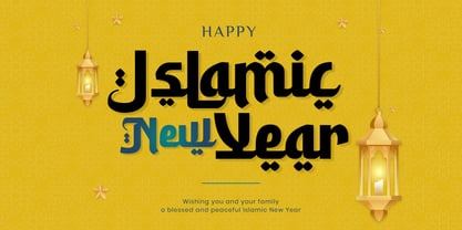Rahila Arabic Font Poster 9