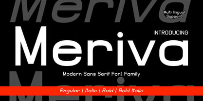 Meriva Font Poster 1
