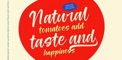 Tomato Balance Font Poster 8