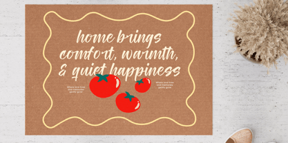 Tomato Balance Font Poster 7