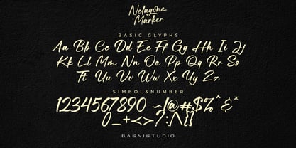 Nelagone Marker Font Poster 7