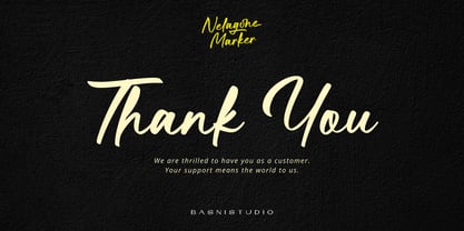 Nelagone Marker Font Poster 10