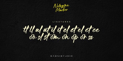 Nelagone Marker Font Poster 9