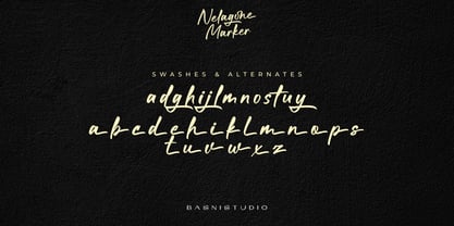 Nelagone Marker Font Poster 8