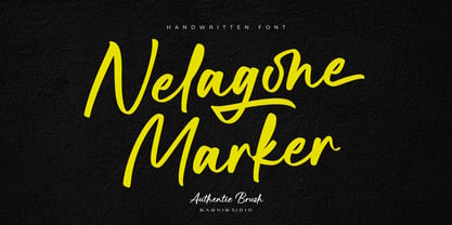 Nelagone Marker Font Poster 1