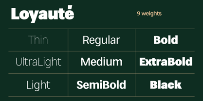 Loyaute Font Poster 2
