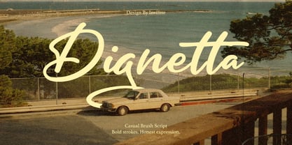 Dignetta Script Font Poster 1