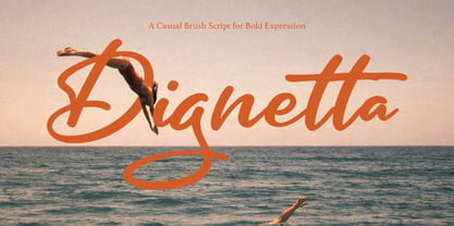 Dignetta Script Font Poster 10