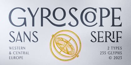 Gyroscope Font Poster 1