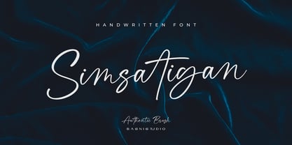 Simsatigan Font Poster 1