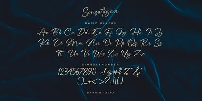 Simsatigan Font Poster 11