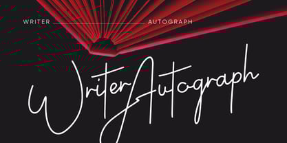 Writer Autograph Font Poster 1