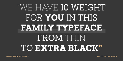 North Rock Font Poster 5