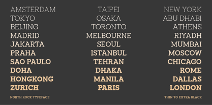 North Rock Font Poster 4