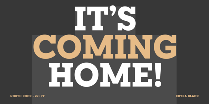 North Rock Font Poster 2