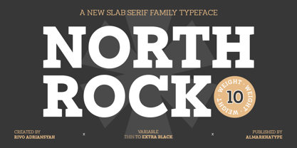 North Rock Font Poster 1