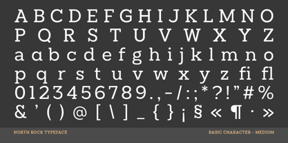 North Rock Font Poster 11