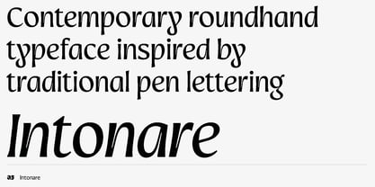 Intonare Font Poster 9