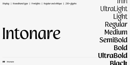 Intonare Font Poster 1