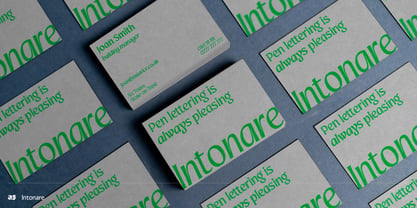 Intonare Font Poster 6