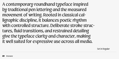 Intonare Font Poster 7