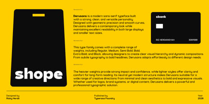 Derusans Font Poster 6