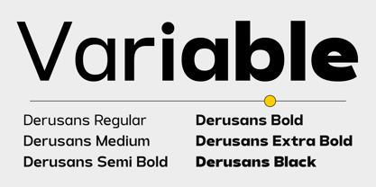 Derusans Font Poster 2