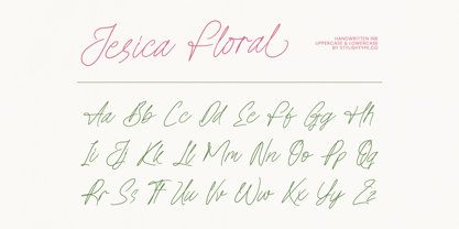 Jesica Floral Font Poster 6