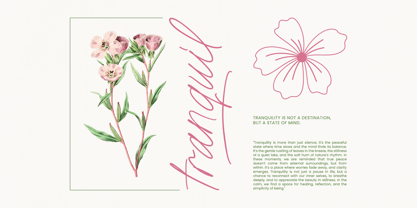 Jesica Floral Font Poster 3