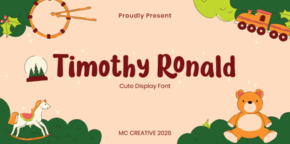 Timothy Ronald Font Poster 1